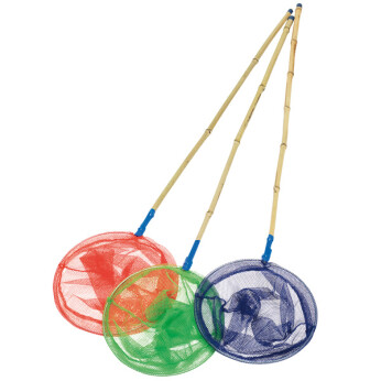 Kinetic Junior håv Bambu blandat, röd, grön, blå