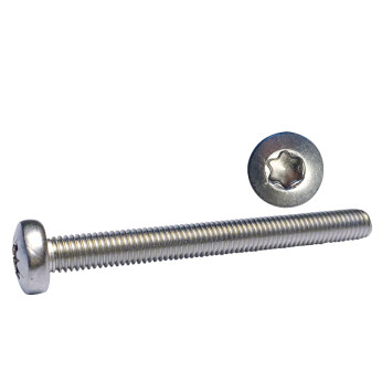 Maskinskruv kullrigt huvud Torx-spår 6x30 A4 ISO14583 10st.