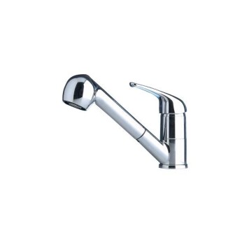 Barka engreppsblandare med dusch och flow-/sprayknapp, stor modell, MD6551