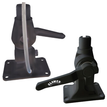 Glomex RA115 4-vägsantenn-vippbeslag, svart nylon