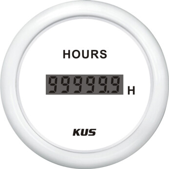 Kus digitala timräknare, vit