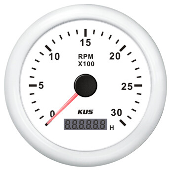 KUS varvmätare till diesel vit, 0-3000
