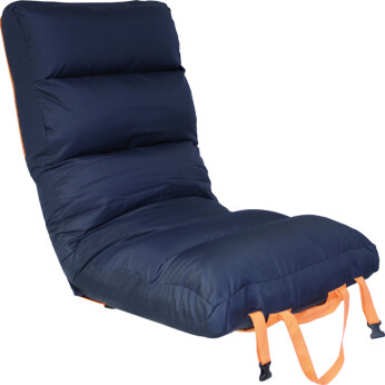 1852 fällbar sits Comfy Big, mörkblå/orange