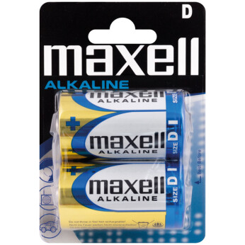 Maxell Alkaline D / LR20-batterier, 2st.
