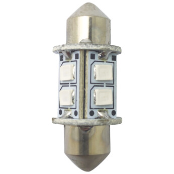 1852 LED pinol/spollampa 31mm 10-36Vdc grön, 2 st