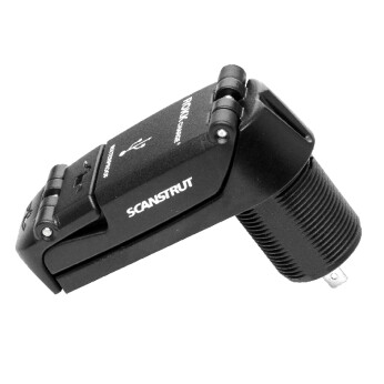 ROKK Charge Pro USB-A & USB-C uttag vattentät, 12/24V