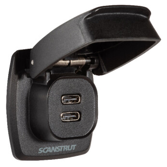 ScanStrut Flip-Pro 2 x USB-C laddaren vattentät, 12-24V