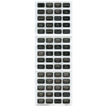 Blue Sea Systems Contura etikett-kit svart