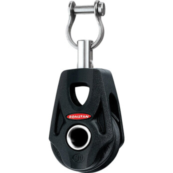 Ronstan serie 30 orbit enkeltblok med svivl og hundesvot sjæ