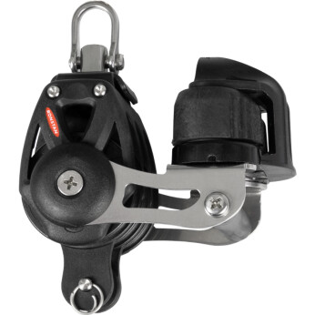 Ronstan Orbit Trippelblock med hundsvott & skotlås, serie 40