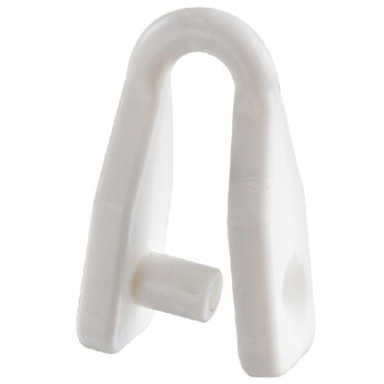 Schackel vit nylon Ø6 mm til skruv