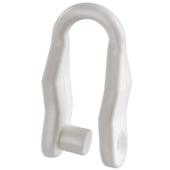 Schackel vit nylon Ø8 mm
