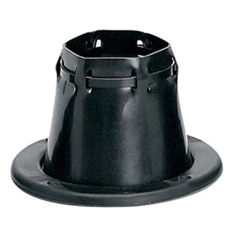 Gummibälg med strip svart, Ø105 mm