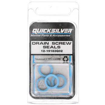 Quicksilver 19183Q02 Växellåda olja dränering-, påfylnadsskruv och packning