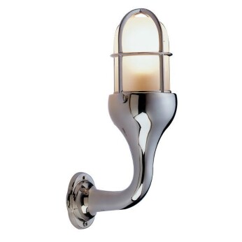 Foresti vägglampa med galler, högglanspolerat krom