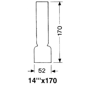 DHR Lampglas 14''' x 170 mm