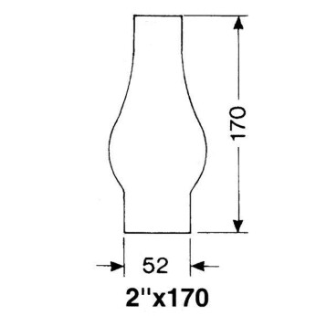 DHR Lampglas 2''' x 170 mm