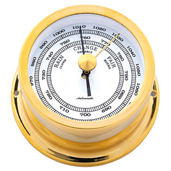Autonautic Minor 72 barometer Ø72/50 mm förgylld mässing