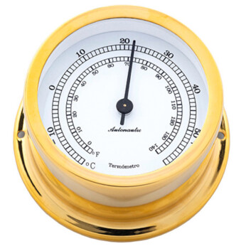 Autonautic Minor 72 termometer Ø72/50 mm förgylld mässing