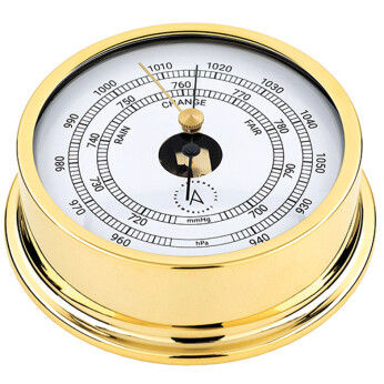 Autonautic Pacific 120 barometer Ø120/110 mm förgylld mässing