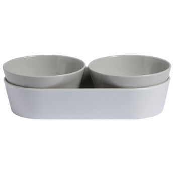 MB Harmony snackskålar vit/beige, 3 delar